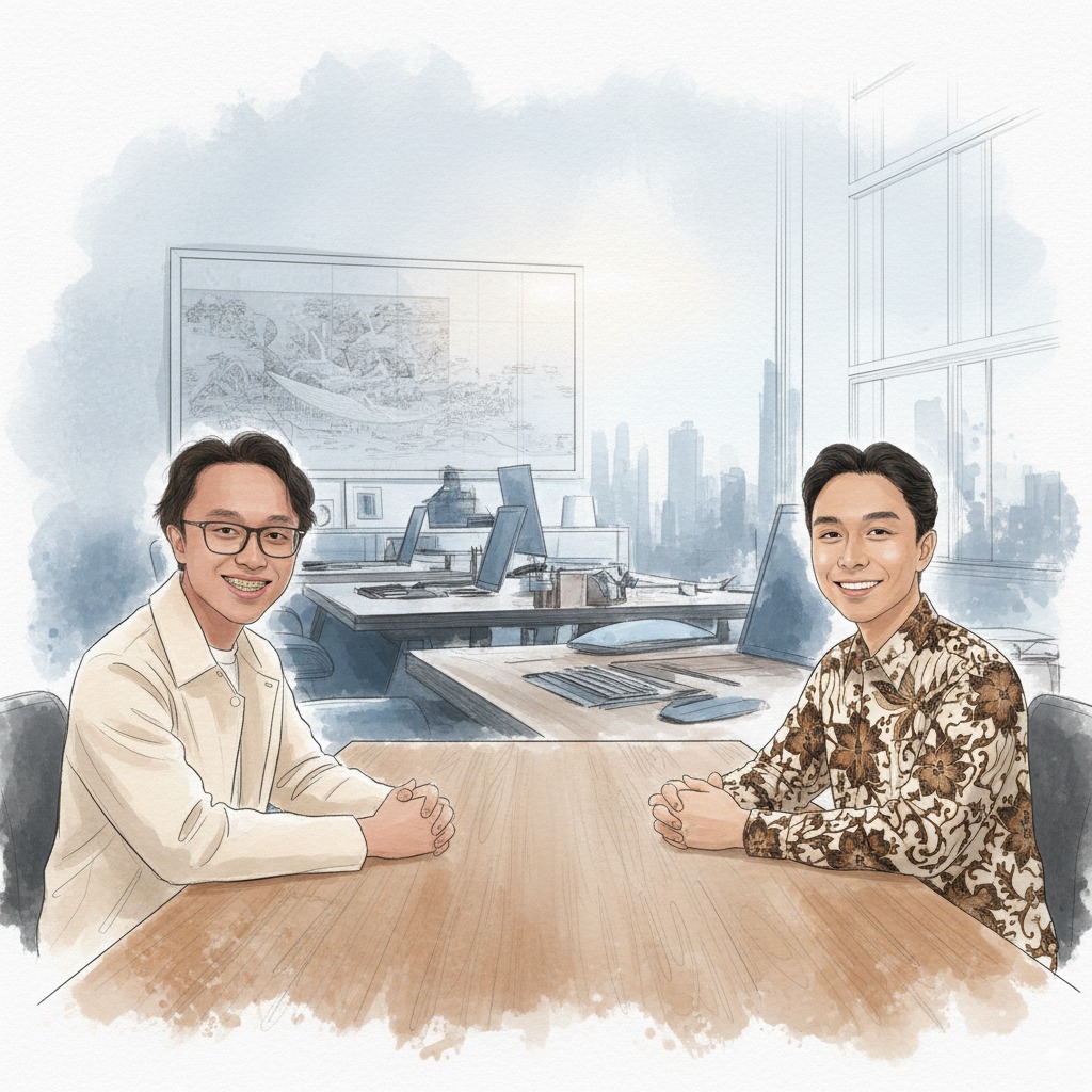 Founders collaborating on AI solutions